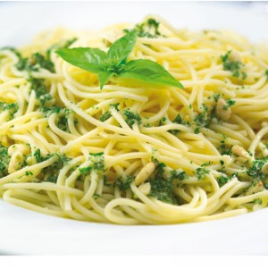 Spaghetti al Pesto. Caja 10x350gr